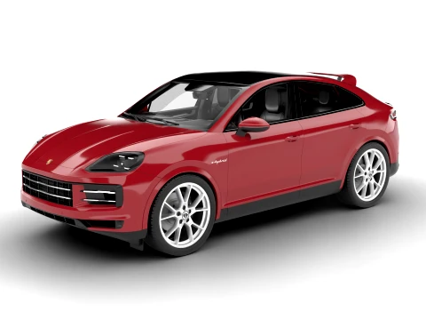 Porsche Cayenne S E-Hybrid Coupe 2026 HQ 3D Model