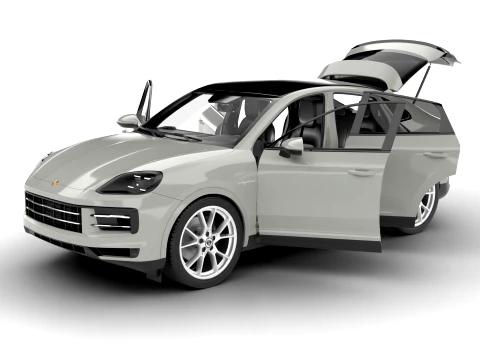 Porsche Cayenne S E-Hybrid Coupe 2026 HQ 3D Model