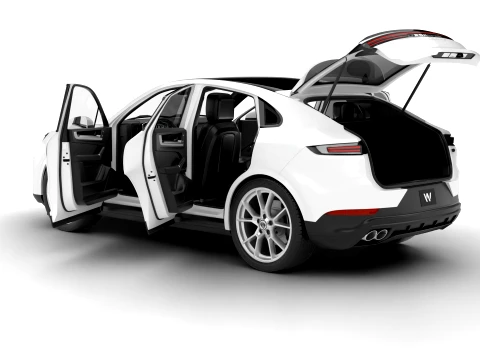 Porsche Cayenne S E-Hybrid Coupe 2026 HQ 3D Model