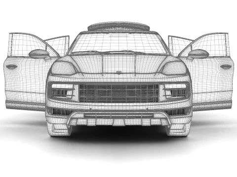 Porsche Cayenne S E-Hybrid Coupe 2026 HQ 3D Model