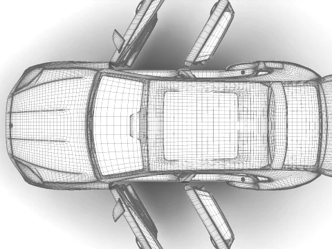 Porsche Cayenne S E-Hybrid Coupe 2026 HQ 3D Model