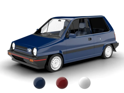 Honda City AA1 1982 Modelo 3D