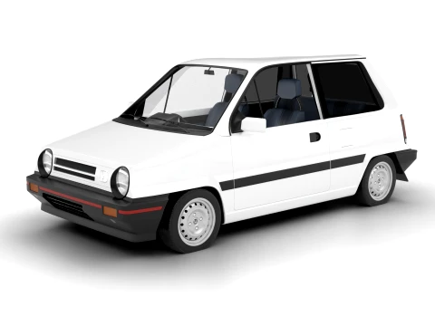 Honda City AA1 1982 3D Model