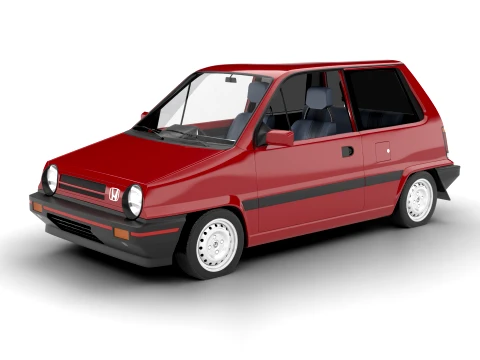 Honda City AA1 1982 3D Model