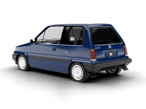 Honda City AA1 1982 3D Model