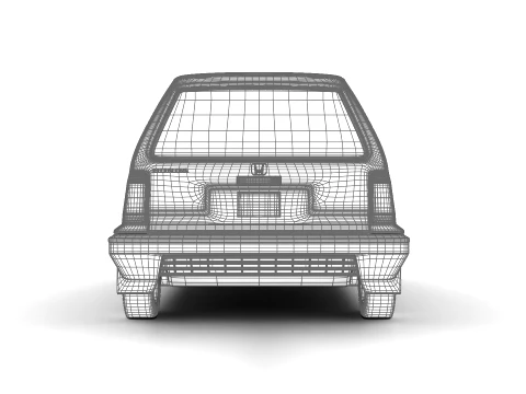 Honda City AA1 1982 3D Model