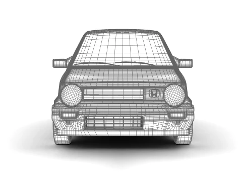 Honda City AA1 1982 3D Model