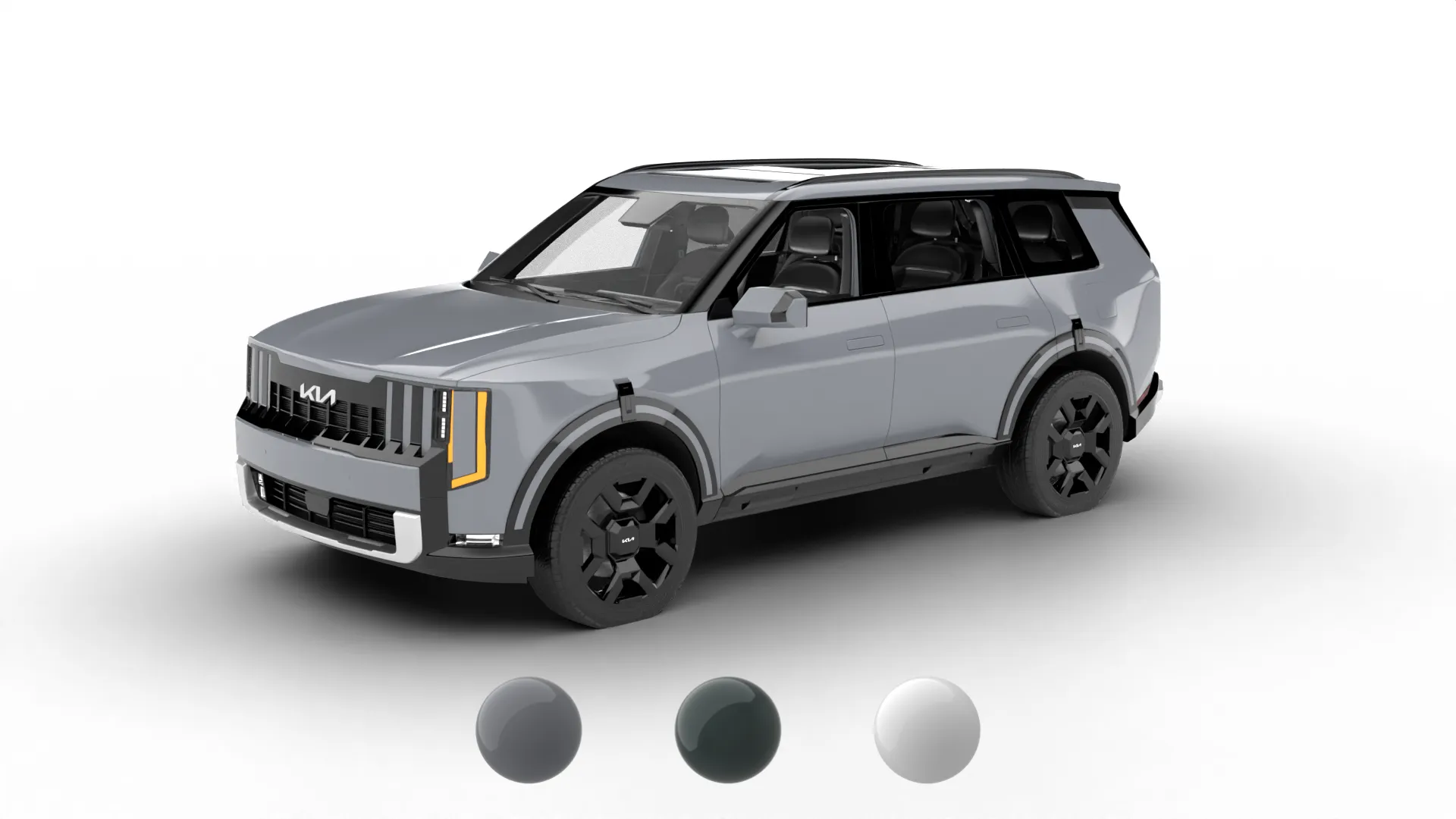 Kia Telluride SX-Prestige 2026 3D Model .c4d .max .obj .3ds .fbx .stl .blend 