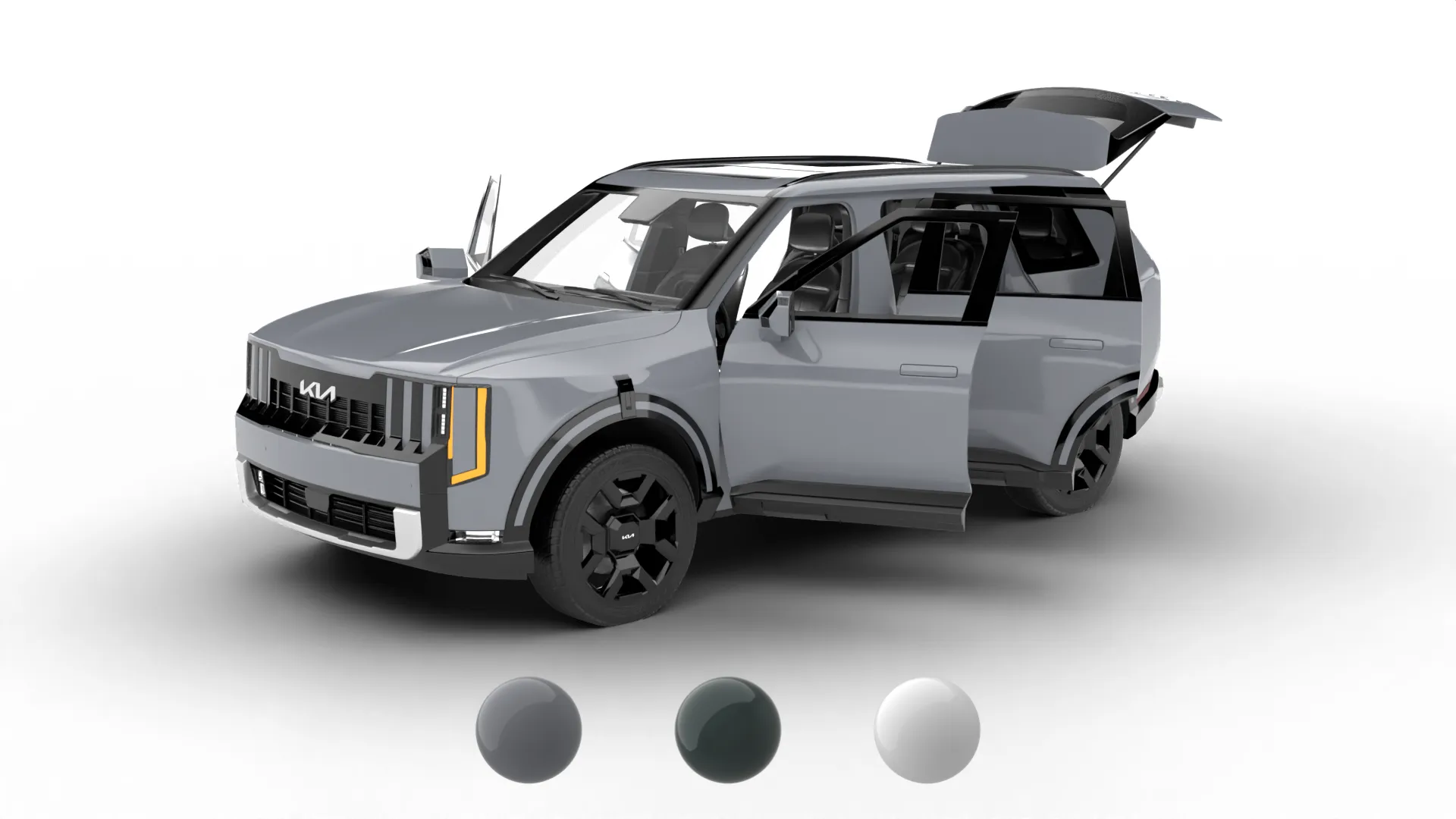 Kia Telluride SX-Prestige 2026 HQ 3D Model .c4d .max .obj .3ds .fbx .stl .blend 