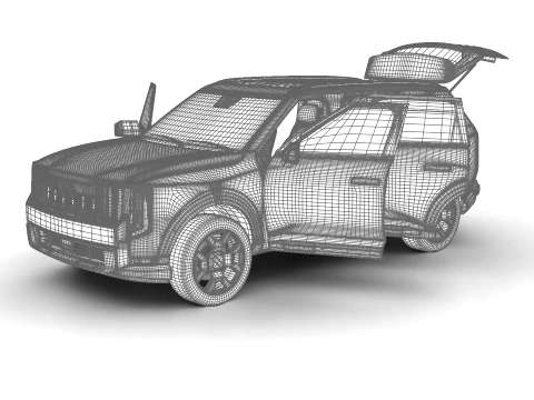Kia Telluride SX-Prestige 2026 HQ 3D Model
