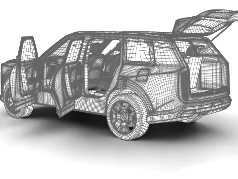 Kia Telluride SX-Prestige 2026 HQ 3D Model