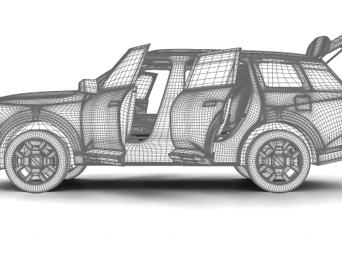 Kia Telluride SX-Prestige 2026 HQ 3D Model