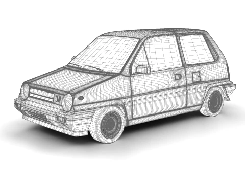 Honda City Pro 1982 3D Model