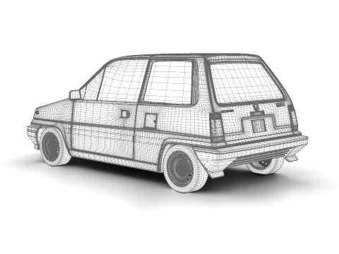 Honda City Pro 1982 3D Model