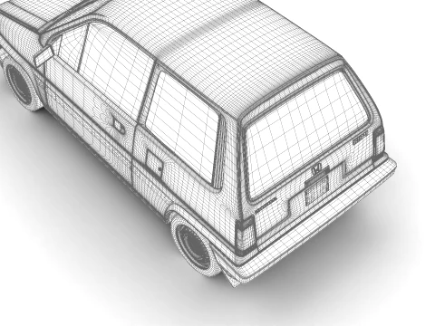 Honda City Pro 1982 3D Model