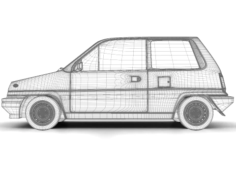 Honda City Pro 1982 3D Model
