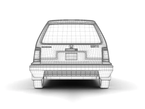 Honda City Pro 1982 3D Model