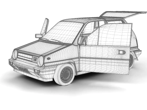 Honda City Pro 1982 3D Model