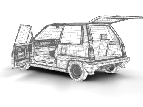 Honda City Pro 1982 3D Model