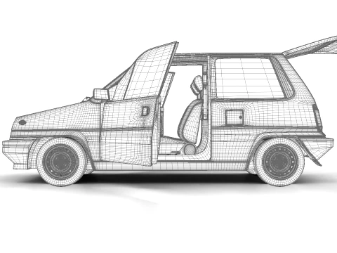 Honda City Pro 1982 3D Model