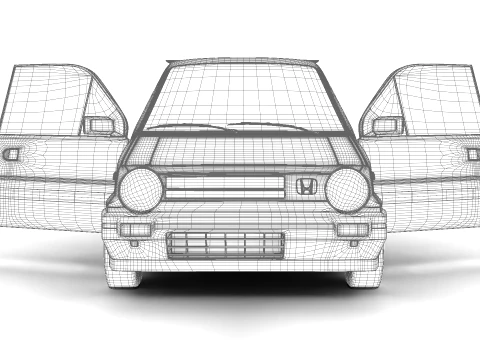 Honda City Pro 1982 3D Model