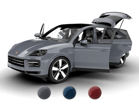 Porsche Cayenne E-Hybrid Coupe 2026 HQ 3D Model
