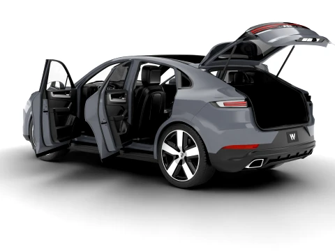 Porsche Cayenne E-Hybrid Coupe 2026 HQ 3D Model