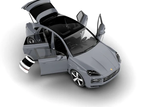 Porsche Cayenne E-Hybrid Coupe 2026 HQ 3D Model