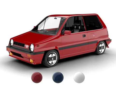 Honda City R 1985 3D Model
