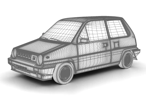 Honda City R 1985 3D Model