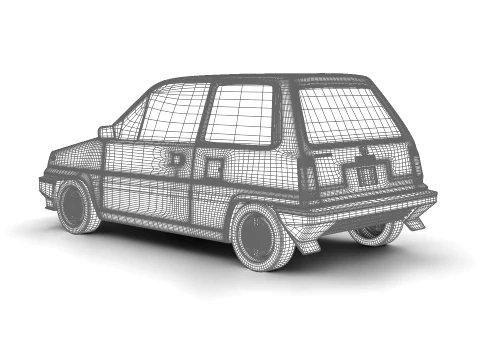 Honda City R 1985 3D Model