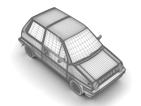 Honda City R 1985 3D Model