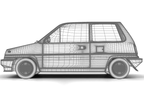 Honda City R 1985 3D Model