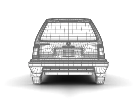 Honda City R 1985 3D Model