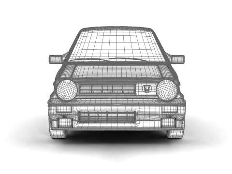 Honda City R 1985 3D Model