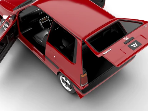 Honda City R 1985 HQ 3D Model