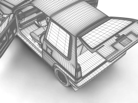 Honda City R 1985 HQ 3D Model