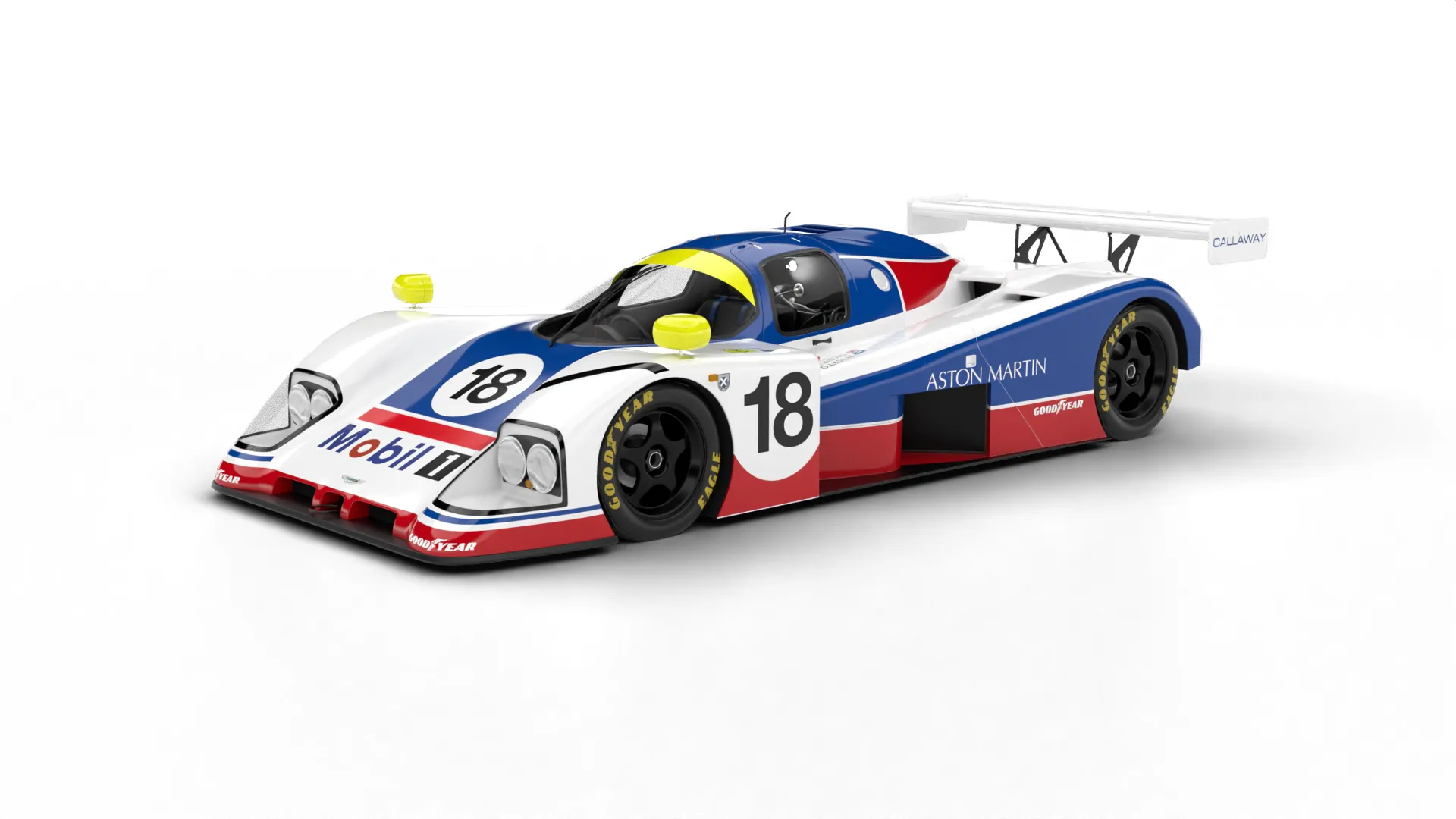 Aston Martin AMR1 Racing 1989 3D Model .c4d .max .obj .3ds .fbx .stl .blend 