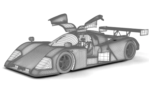 Aston Martin AMR1 Racing 1989 HQ 3D Model