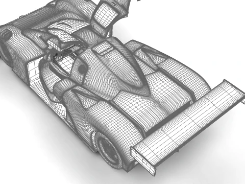 Aston Martin AMR1 Racing 1989 HQ 3D Model