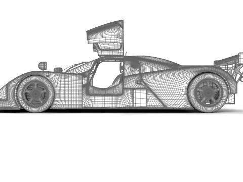 Aston Martin AMR1 Racing 1989 HQ 3D Model
