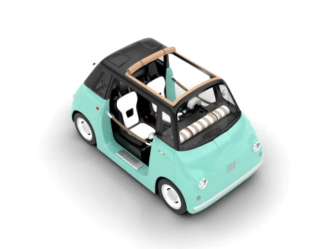 Fiat Topolino Dolcevita 2025 HQ 3D Model
