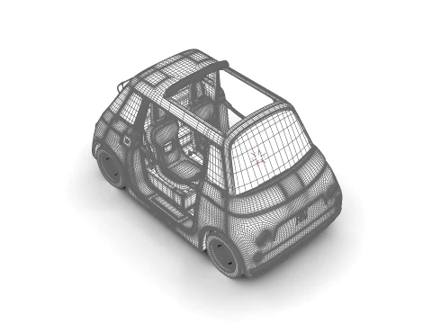 Fiat Topolino Dolcevita 2025 HQ 3D Model
