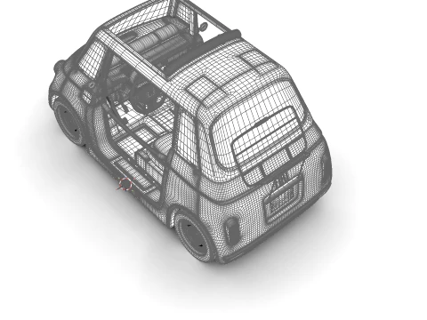 Fiat Topolino Dolcevita 2025 HQ 3D Model