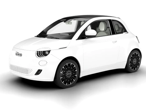 Fiat 500 Hybrid Cabrio 2026 3D Model