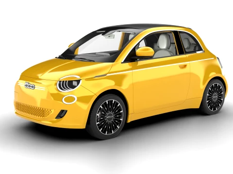 Fiat 500 Hybrid Cabrio 2026 3D Model