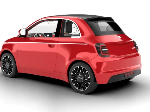 Fiat 500 Hybrid Cabrio 2026 3D Model