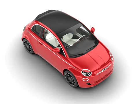 Fiat 500 Hybrid Cabrio 2026 3D Model