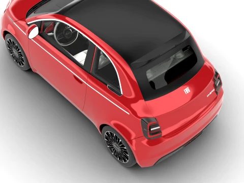Fiat 500 Hybrid Cabrio 2026 3D Model