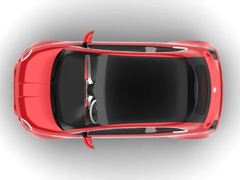 Fiat 500 Hybrid Cabrio 2026 3D Model